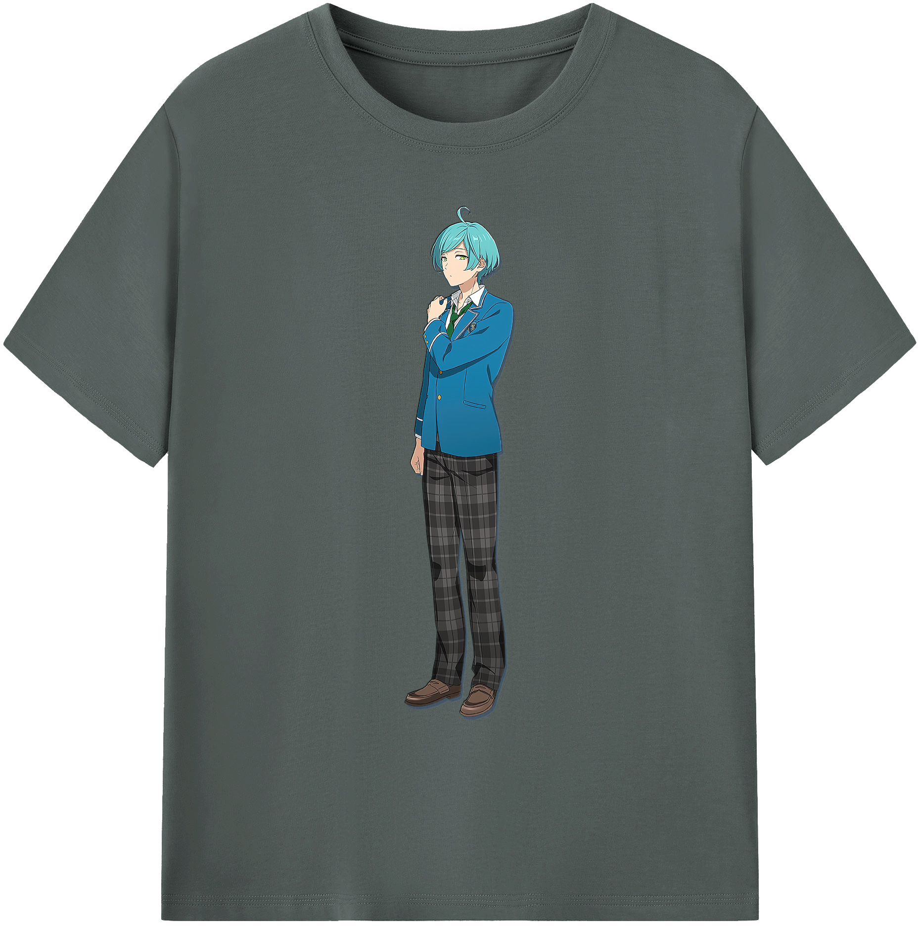 （画像用） あんさんぶるスターズ! Ensemble Stars 綿100％ メンズ半袖Tシャツ｜肌触りやわらか＆通気性